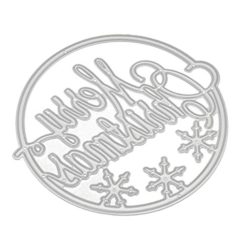 New Merry Christmas ULARMA Metal Cutting Dies Stencils for Card Making Scrapbooking Embossing DIY Crafts (K)