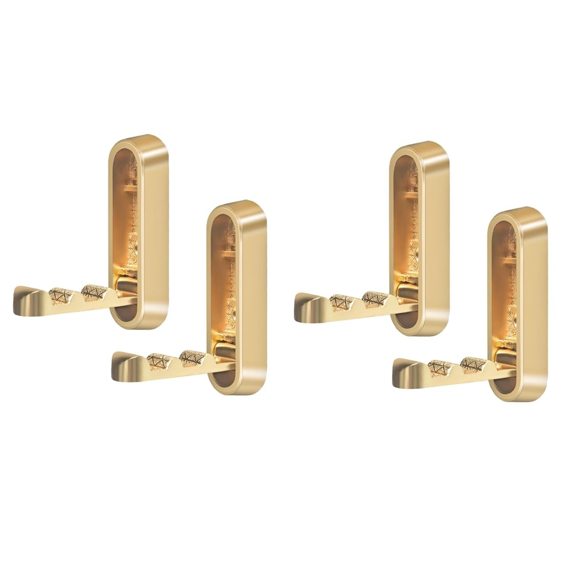 Ijsdnvjndx Gold Foldable Wall Hooks(4Pcs), Zinc Alloy Heavy Duty Folding Wall Mount Bathroom Towel Hooks