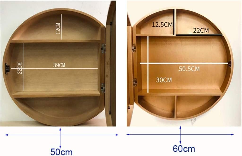 Bathroom Cabinet,Mirror 2-in-1 Bathroom Gold Wall Mirror Waterproof Cabinet with Mirror Wall Mounted Cosmetic Mirror Storage Orga Medicine Cabinet Gold 19.7 Inch,Gold-19.7 in