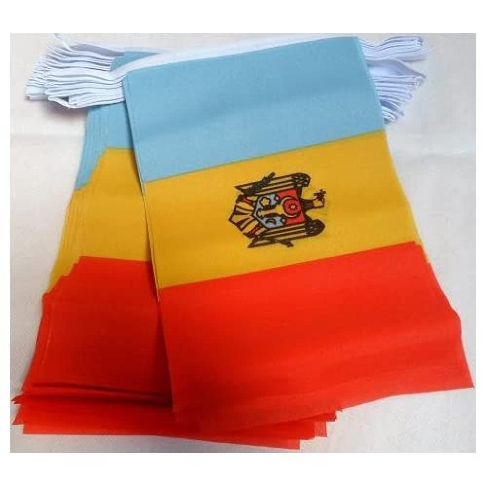 AZ FLAG Guirnalda 6 Metros, 20 Banderas de Ecuador 21x15 cm, Bandera Ecuatoriana 15 x 21 cm - Banderines — view 148