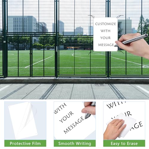 2pcs Leeres Alu-Schild Weiße Schilder Nachrichtentafel Metal Weiße DIY Tafel, 25x35cm