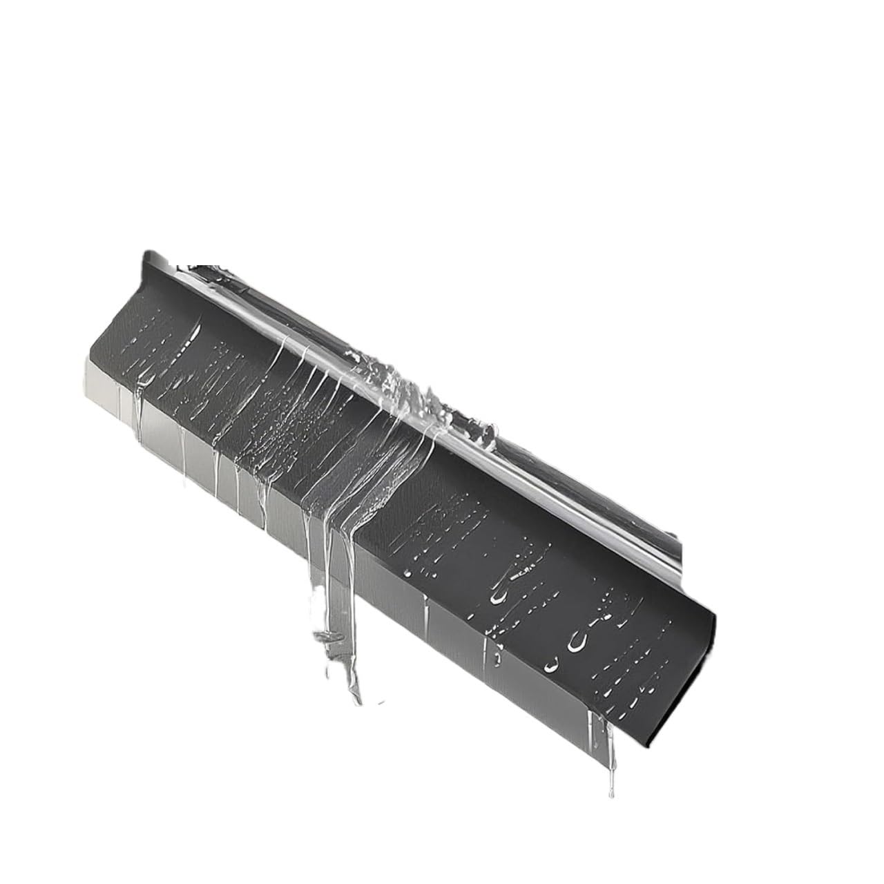 Selbstklebende Fenster-Regenabweiser, Selbstklebender Dichtungsstreifen aus schwarzem Gummi for Fenster, Türen, Autos, verschiedene Größen(4.5cmx4M)