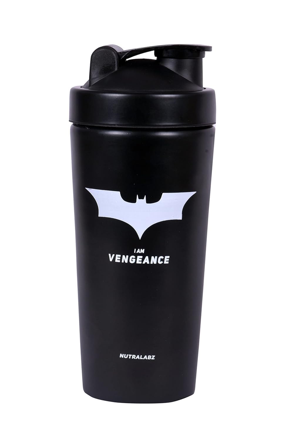 NUTRALABZ Batman Shaker Bottle 750ml | Leakproof Stainless Steel | BPA-Free | Matte Black Gym Shaker | Ideal for Protein, Pre-Workout, & Water | 100% Leakproof Guarantee | Gym Accessory for Fitness (B0DFCRJKW4) Amazon Price History, Amazon Price Tracker