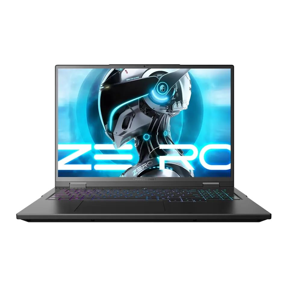WEELIAO Thunderobot ZERO16 Intel Core i9-14900HX 1TB PCIe 4.0 SSD 32GB DDR5 5600MHz RAM RTX 5070 8GB GDDR7 16" 2.5K (2560×1600) 240Hz Hummingbird Display Wi-Fi 7 Per-Key RGB Nero Gaming Laptop