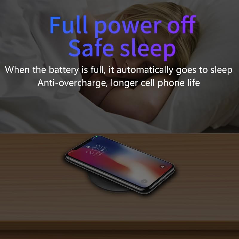 Miniatura 4 de Almohadilla de carga para iPhone 16 y Air Pods, cargador inalámbrico rápido de 10 W para iPhone 8-15 y Galaxy S25, S24, S23, S22, S21, Note 2010,