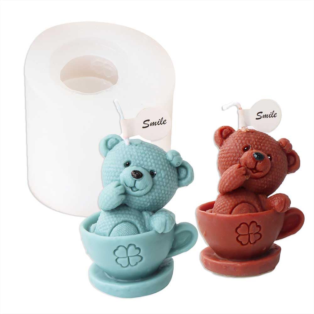 Tone Fun Cup Elephant Shape Candle Silicone Molds for Making Candle, Resin, Aromatherapy Candles, Handmade Wax Soap, Home Decor, Craft