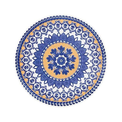 1 Conjunto com 6 Pratos Fundo Oxford Daily Floreal La Carreta Multicor 23 cm