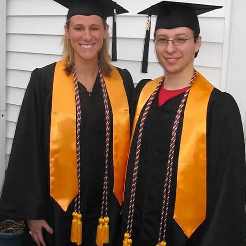 Image of GraduationMall 12 Pieces 72 Inch Plain Graduation Stole Bulk Sublimation Blank Honor Graduation Sash Unisex Adult