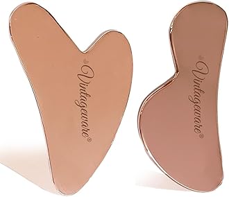 Vintageware® Copper Gua Sha Combo | B-Shape & Heart-Shape Massage Tools for Face & Body | Premium Set for Skincare