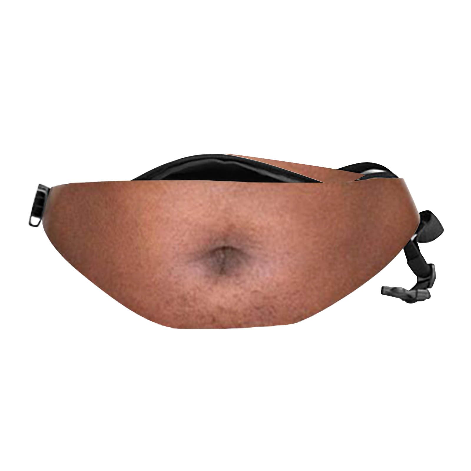 Funny Belly Bag Men, Realistic 3D Dad BOD Fanny Pack Adjustable Strap