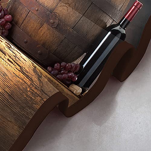 Cameon Wine Scalloped Window Valances - W36 X L18 Inch, Red Barrels Bottles Glasses Grapes, Thermal Insulated Rod Pocket Short Curtain Valance For Kitchen, Brown Red01, (W36In X L18In, K91 X H46Cm) #TOP4