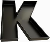 Vista 77 de Bandejas de plástico duro reutilizables y rellenables con letras y números para decoración de fiesta (E, Blanco)