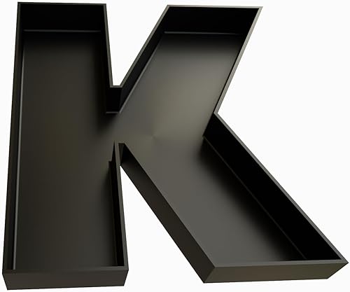 Miniatura 77 de Bandejas de plástico duro reutilizables y rellenables con letras y números para decoración de fiesta (E, Blanco)