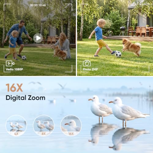 Kizmyee Mini Keychain Digital Camera, 1080P Pocket Camera, Cream White by Kizmyee - Used condition - Image 3