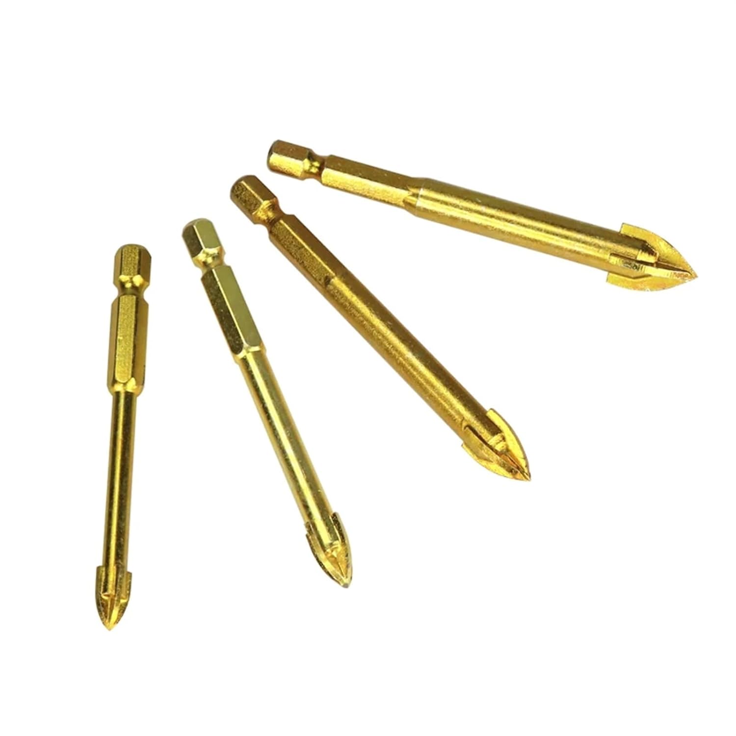 Carbide Glass Drill Bit Set Alloy Carbide Point with 4 Cutting Edges Tile&Glass Cross Spear Head Drill Bits 6/8/10/12mm 1Pcs(8mm)