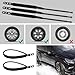 20 Pack Snow Zip Ties for Tires, Adjustable Snow Chains Tire Chains Snow Straps for Most Cars SUV Trucks, Reusable Anti Skid Safety Chains for Truck Winter (Black)