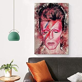 YGYT Tableau Toile Decoration 60x90cm sans Cadre David Bowie Affiche décorative Salon Chambre à Coucher - Les Beatles, Paul McCartney, John Lennon, RIngo Starr, George Harrison YGYT Tableau Toile Decoration 60x90cm sans Cadre David Bowie Affiche décorative Salon Chambre à Coucher – Image 2