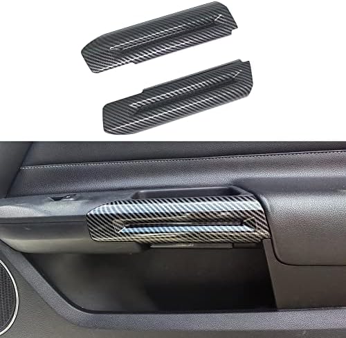 AOKIO Interior Door Handle Cover Trim for Ford Mustang Accessories 2015 2016 2017 2018 2019 2020 2021 2022