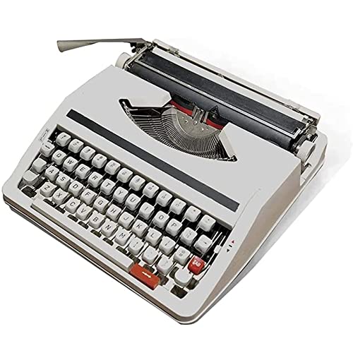 Classic Manual Typewriter, Remote Writing Vintage Typewriters with 26 Key Mechanical Keyboard, Sleek & Durable Type Writer Classic Word Processor, for Letters or Novels