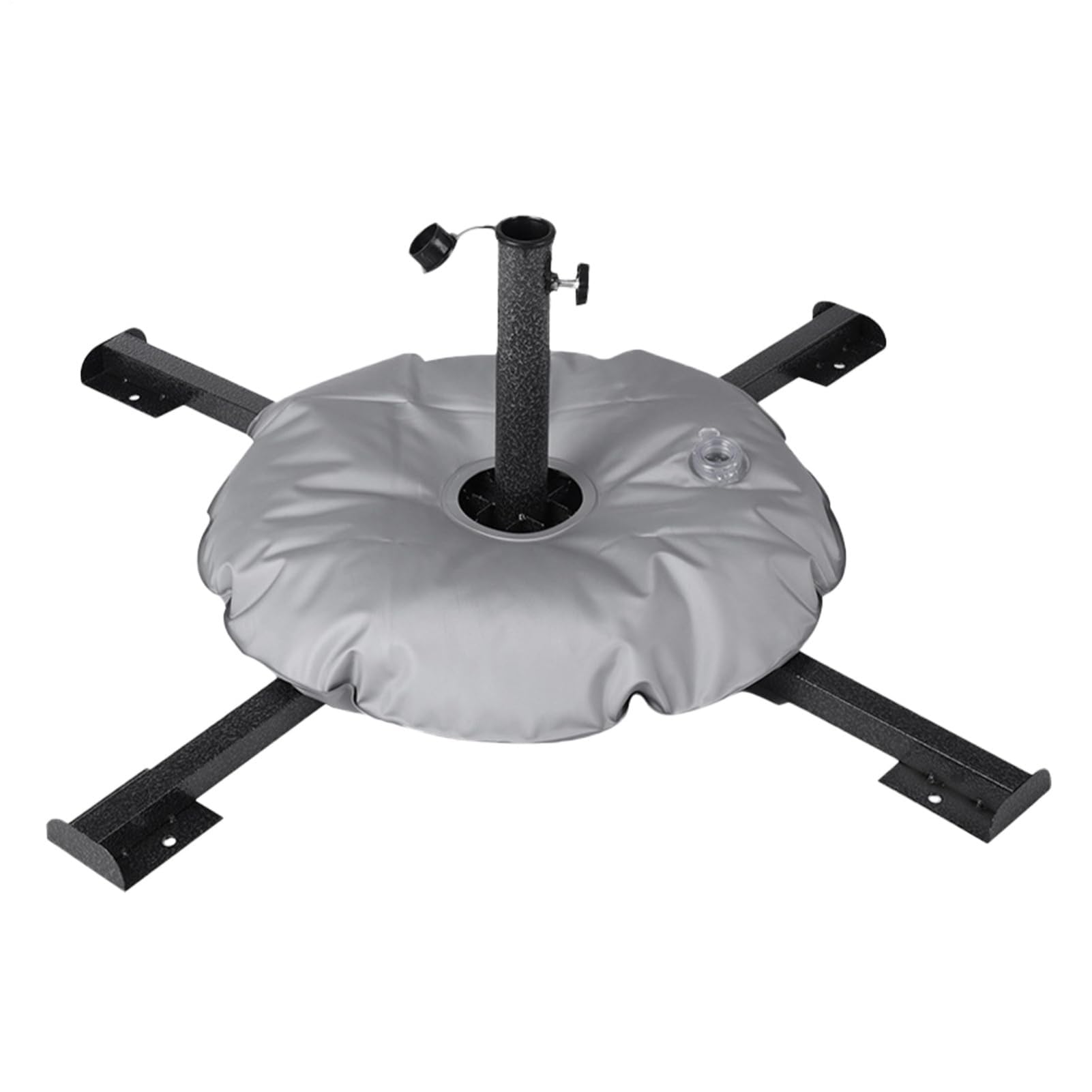 Zewnętrzny parasol przeciwsłoneczny przenośny i składany z podstawą wypełnioną wodą o wadze 10 kg, solidna konstrukcja do ogrodu na plaży, przy basenie, trwałe rozwiązanie zacieniające dla relaksu