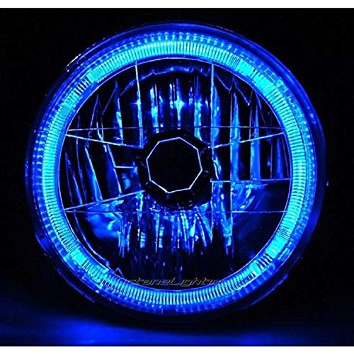 OCTANE LIGHTING 7  H6024   6014 Halogen Blue Led Halo Ring H4 Light Bulb Angel Eye Headlight