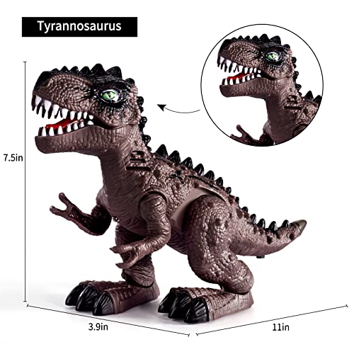 TEMI Three Pack Electric Walking Dinosaur Toy Set #TOP26
