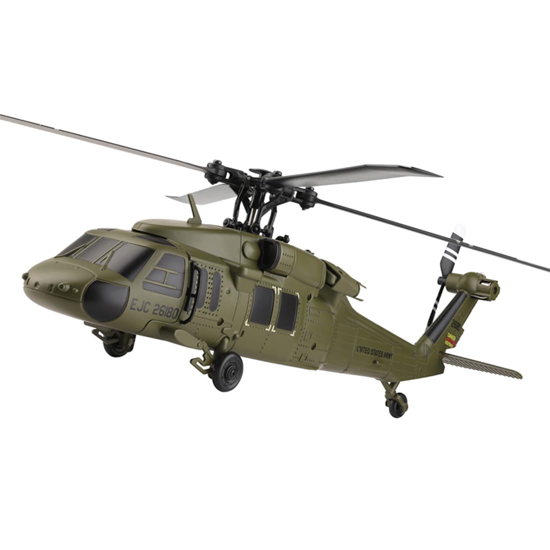 WL K270 UH-60L BlackHawkk RC-Hubschrauber mit 6-Achsen-Gyroskop, 2,4G 4CH RC-Hubschrauber mit bürstenlosem Motor, barometrischer Höhenhaltung und optischer Flusspositionierung (L/R Doppelgas)