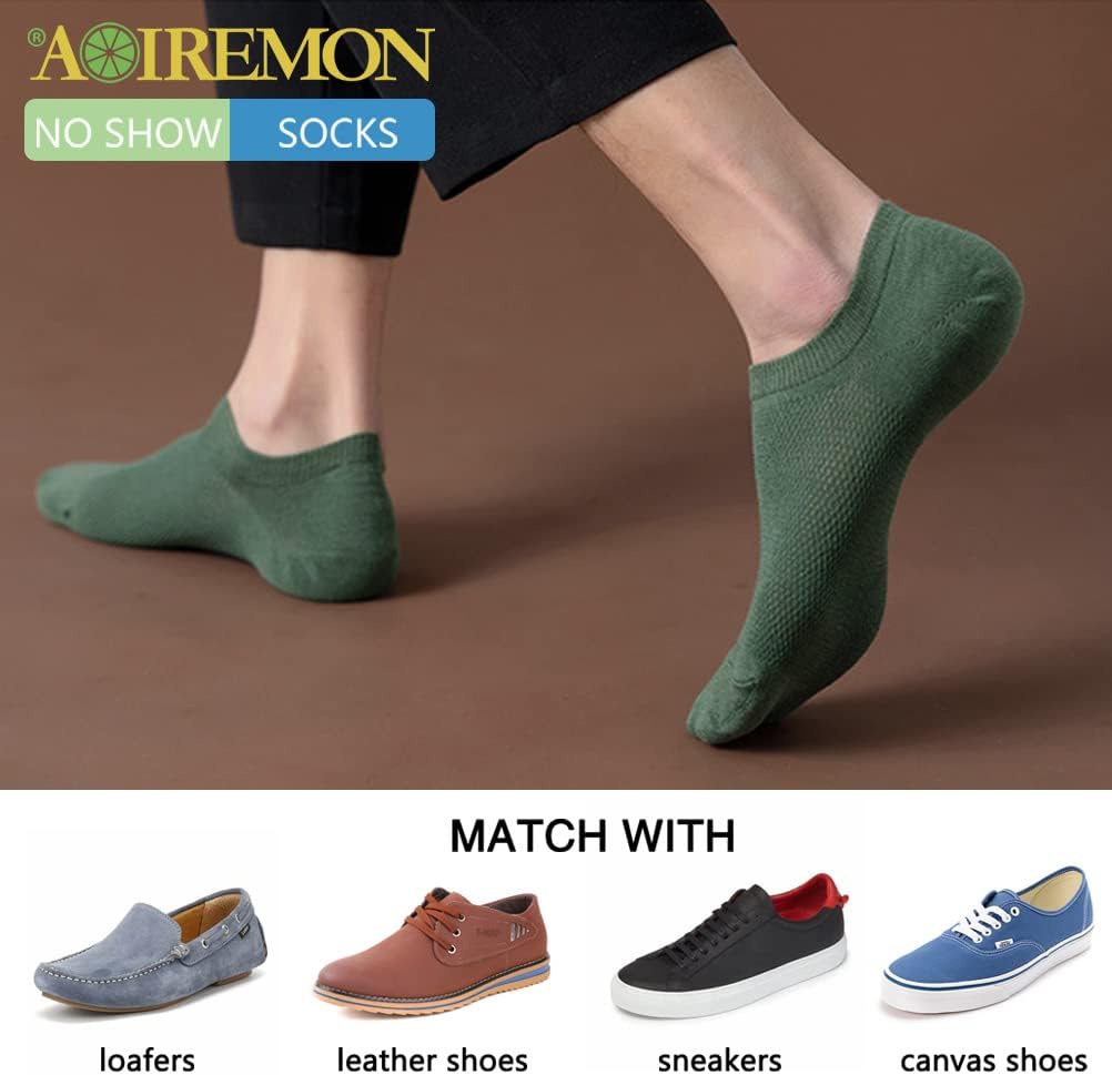 AOIREMON No Show Athletic Socks 5-10 Pairs Hiking Running Ankle Socks For Women Cushion Low Cut Socks - Image 2