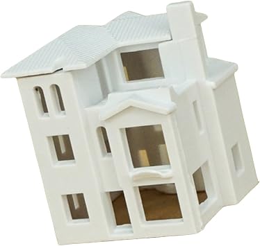 1500 Villas House Assembled Model Miniature Architectural Building Outland Realisms Scene Diys Painting Outland for Sand Table