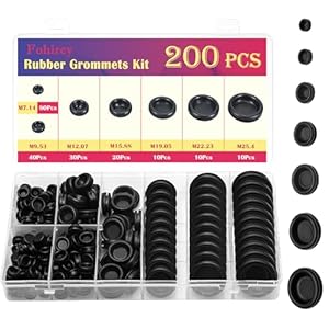 Fohirey 200pcs Gummitüllen Set Kabelschutz