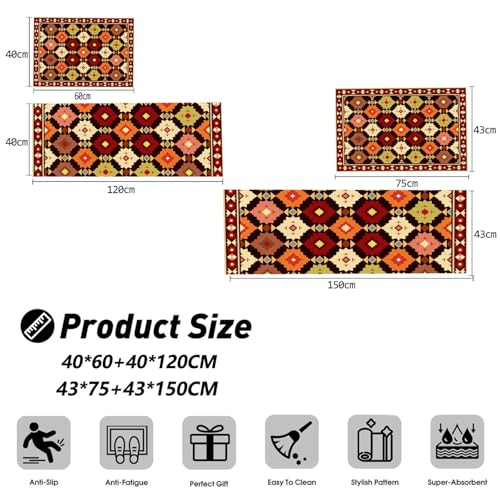 Alfombra de cocina lavable de dos piezas para proteger tu suelo 7