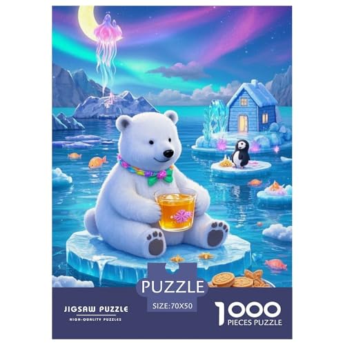 Puzzle de oso polar imposible 1000 piezas: supera el aburrimiento con este juego