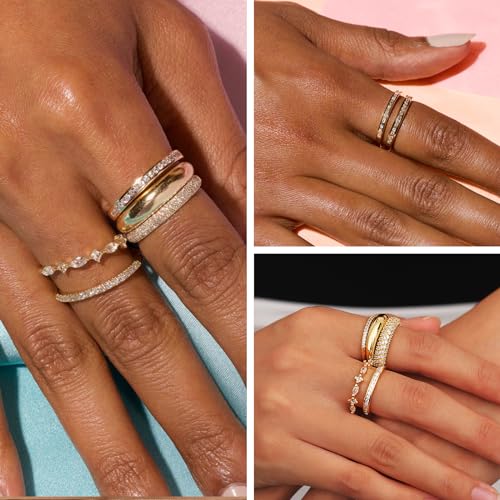 Funeia JZ2131-B-G9 Stackable Gold Rings thumb #5