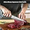 SHAN ZU Damascus Chef Knife 6 inch,67-Layer Japanese Steel 10Cr15CoMoV Kitchen Knife, High Carbon Super Sharp Japanese Chef Knife, All Purpose Professional Kitchen Utility Petty Knives with G10 Handle