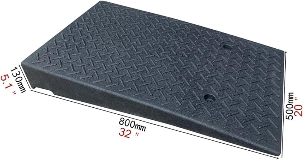 2Pack Threshold Ramp, Wheelchair Ramp,Rubber Curb Threshold Ramps for Driveway, Loading Dock, Sidewalk, Car, Scooter(Height 13cm/5.1in)