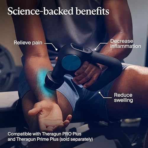Image of TheraGun Cold Attachment for Deep Tissue Massage Gun | Features 3 Cold Therapy Temperature Levels for Pain Relief, Inflammation & Swelling Treatment | Compatible with PRO Plus, Mini Plus & Prime Plus