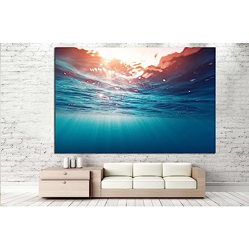 Toile Ocean Waves №501 ZELLART tableau parfait pour un salon relaxant 60x40