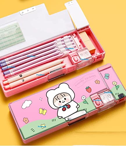 Image of FunBlast Flamingo Multipurpose Zipper Pen and Pencil Pouch Bag Case for School Supplies for Kids
