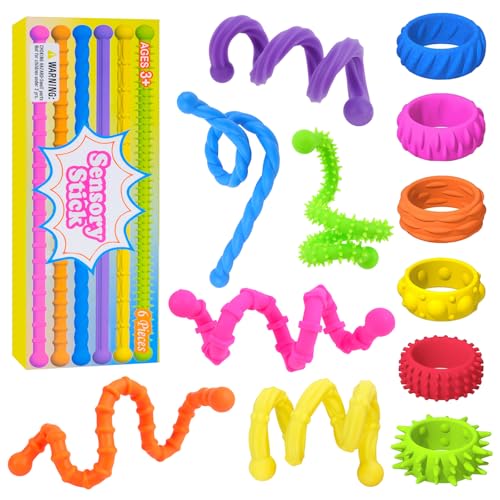 Kuvarix Set di 12 Fidget Toys, Squishy Antistress per 6