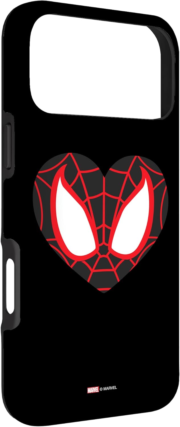 Marvel Spider-Man Miles Morales Valentine’s Day Heart Mask Case for iPhone 17 Pro Max