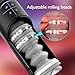 Automatic Stroker - Penis Vibrator for Men Masturbator with Thrusting & Vibration & Waterproof & Voice & Rolling Beads & Strap On Harness, Milking Machine for Men's Pleasure Electric Masturbation Cup