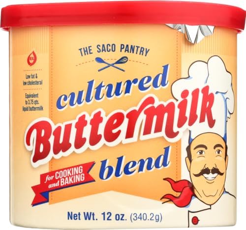 Saco Powdered Buttermilk, 12 Ounce Can (Pack of 12)
