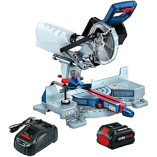 BOSCH GCM18V-07SN14 PROFACTOR™ 18V 7-1/4 In. Single-Bevel Slide Miter Saw Kit with (1) CORE18V 8 Ah High Power Battery