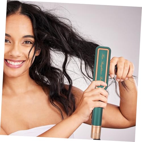 Plancha para el Cabello Portátil Baluue con Temperatura Ajustable, Ideal para Estilo Rápido en Casa o Viaje, Reduce el Frizz y las Puntas Abiertas, Color Verde miniatura 3
