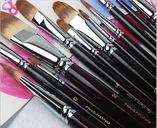 《美品》YA-MAN フォトプラスSAKURA eye＋ ペイントブラシ12本/セット 様々なモデル ナイロンヘア 木製ポール