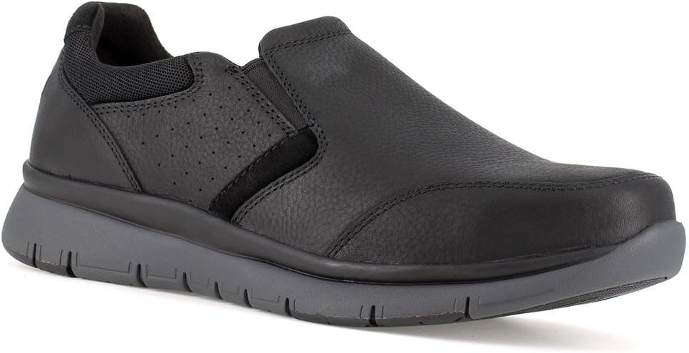 Rockport Work Men's Primetime Work Safety Toe Casual Slip-On, Black, 9.5 Wide