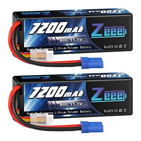 Zeee 3S Lipo Akku 11,1V 80C 7200mAh Hardcase Batterie Cover