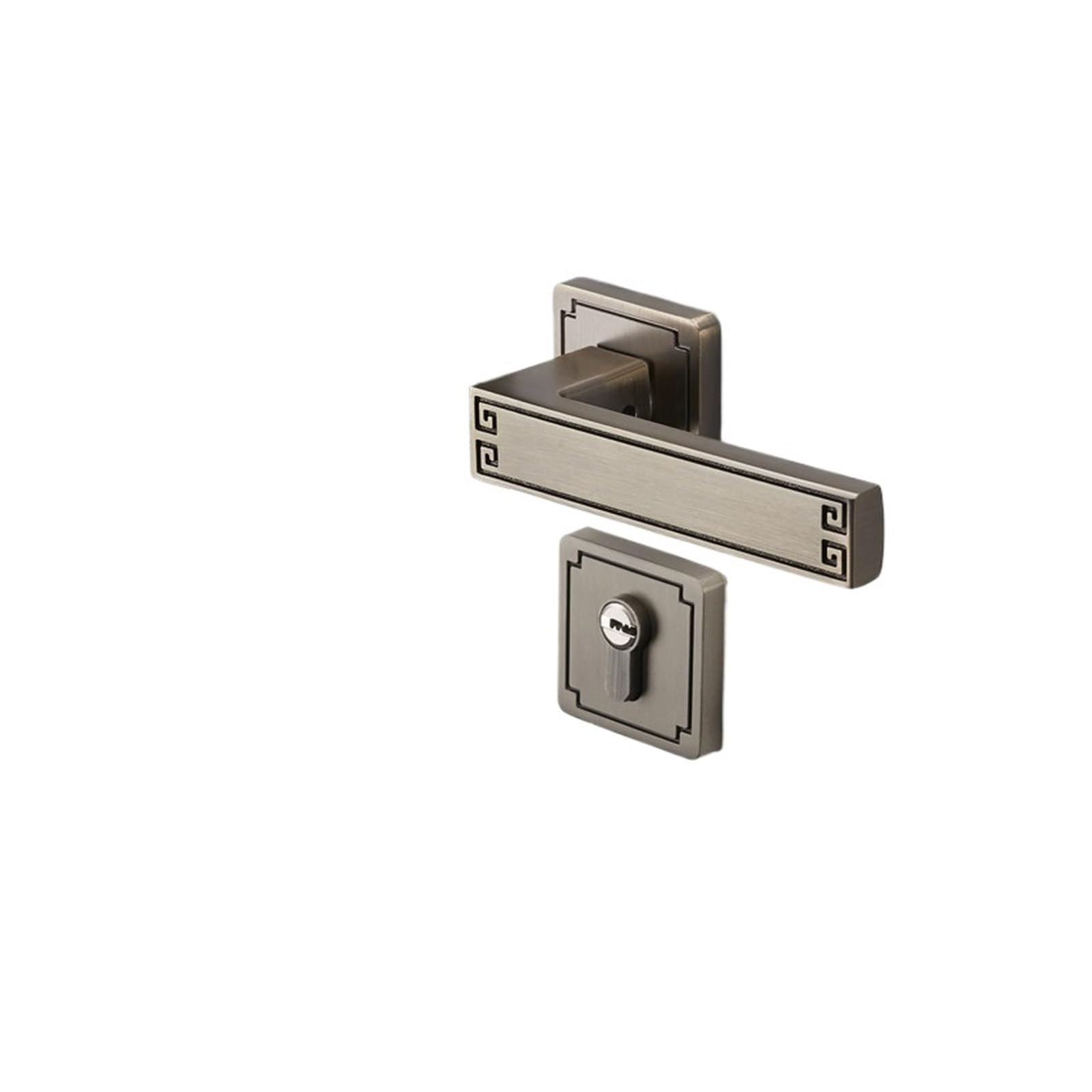 Vlalamno One Color Chinese Style Magnetic Silent Split Lock Bedroom Handle