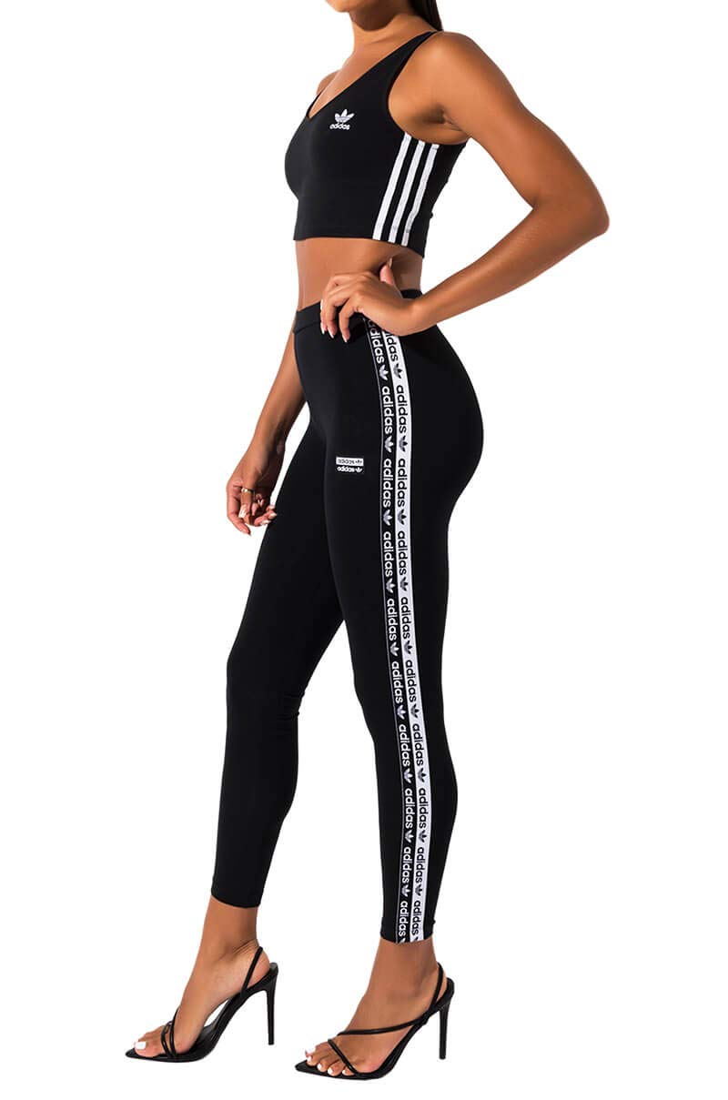 adidas Originals womens 3 Stripes Legging,Black,Small