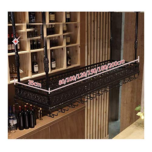Estante para copas de vino de bar ideal para cocinas modernas 6